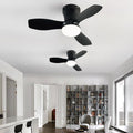 Ceiling fan light - nordic style for dining room, bedroom, children's room, and living room - inverter home use with integrated electric fan
