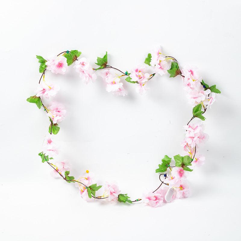 Gathering Lighting Green Leaf Flower Vine Plant Leaf Decorative Light Various Garden Garden Plant Light Strings Dimmable