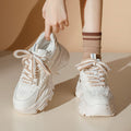 Best selling thick sole dad shoes women's height increasing ins trend 2026 new summer mesh breathable casual sports shoes