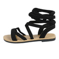 Summer open-toe high-top sandals low heel fashion flat women's sandals plus size criss-cross straps
