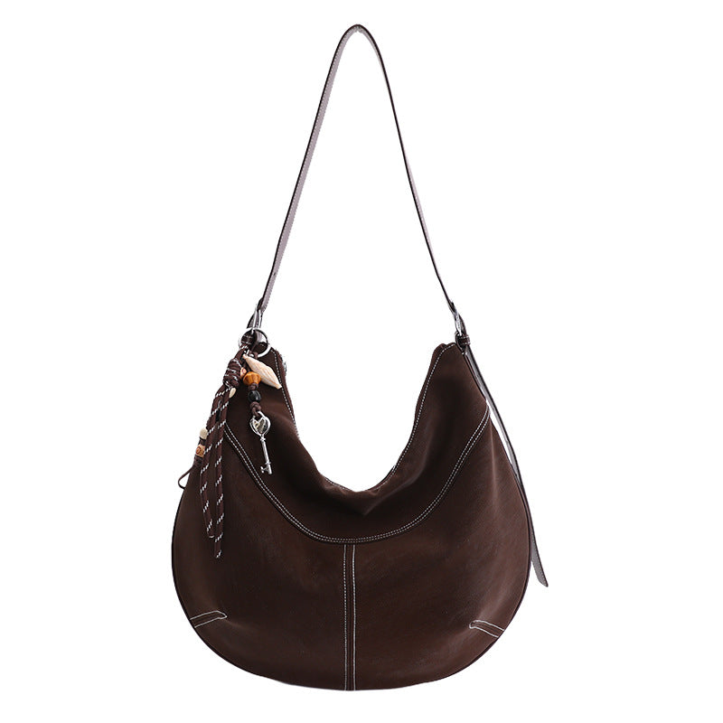 casual large capacity bag women's 2026 spring new trendy ladies' underarm bag versatile large capacity crossbody bag