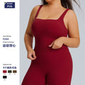 European and american plus size women's quick-dry compression sports tank top for yoga, running, and fitness