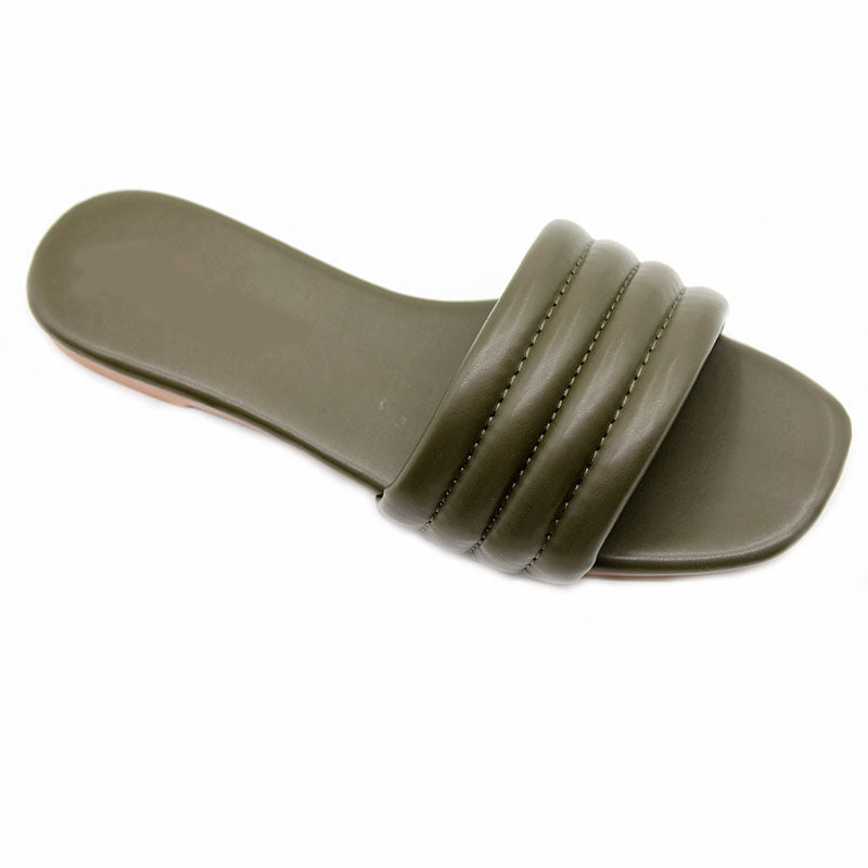 Yiwu stall direct sales large size summer beach women's slippers flat bottom non-slip handmade multi-color shoes Slippers