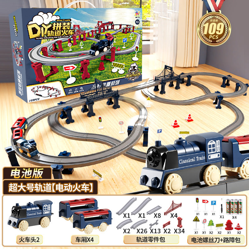 Electric high-speed train set with track - realistic model for boys - educational & fun birthday gift for kids