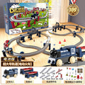 Extra large blue car track (132cm) + battery