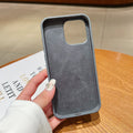 Suitable for apple 17promax mobile phone case liquid silicone magnetic holder iphone15 protective cover 12promax