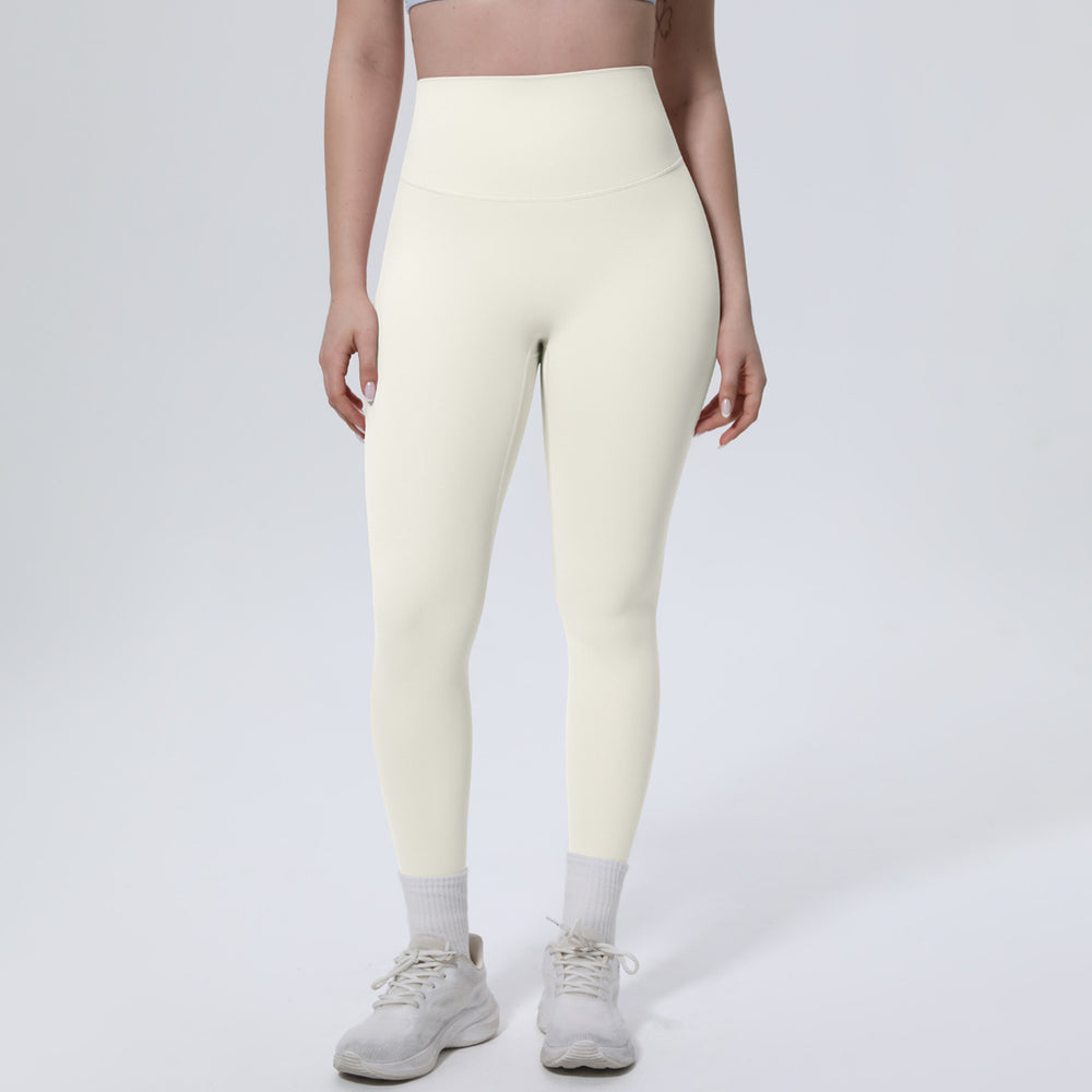 new arrival brushed yoga pants high waist hip lift anti-roll peach butt fitness pants quick-drying tight sports pants for women