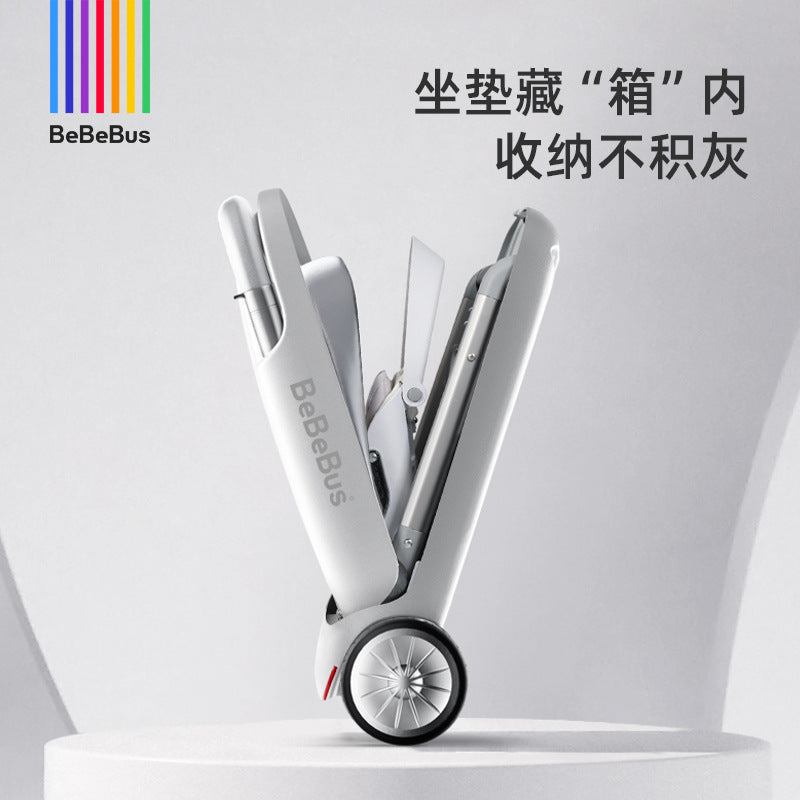 BeBeBus traveler stroller can sit and lie down, lightweight folding baby walker umbrella car, high-view box wagon