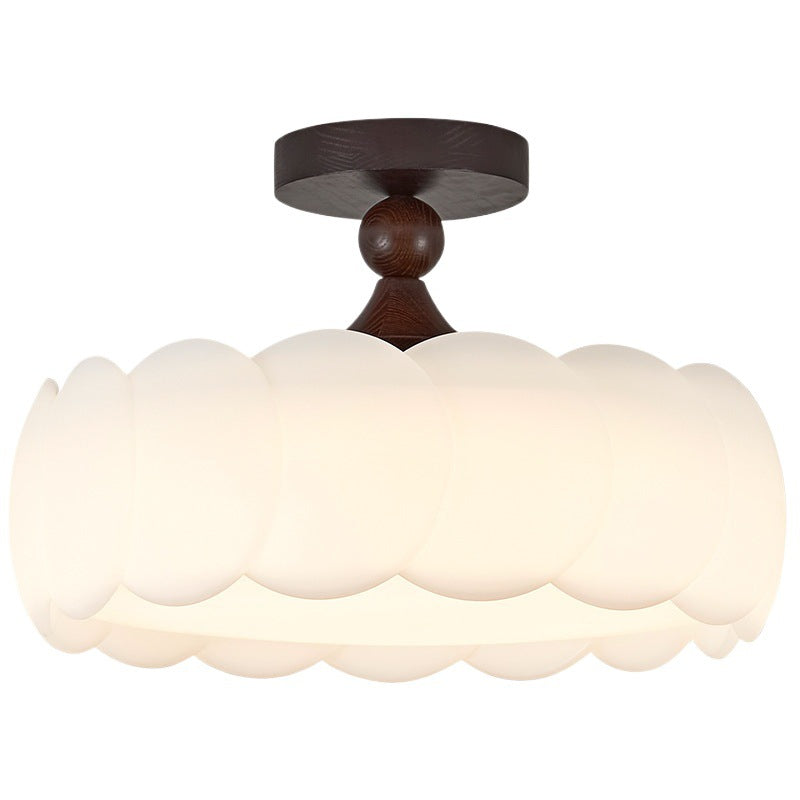 French medieval bedroom light living room light new lighting retro cream wind children's room led eye protection ceiling light