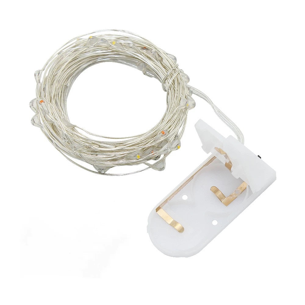 LED copper wire button light flower cake gift box decorative lantern confession light firefly flash DIY ambient light