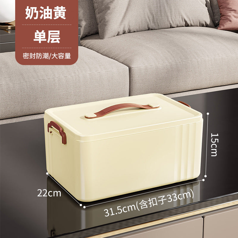 New large household medicine box, large-capacity household medicine box, multi-layer drug classification, storage and sorting box