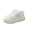 Niche stylecasual sneakers for women 2026new arrivalspringthick solejapanese style white shoespreppy style breathable sneakers