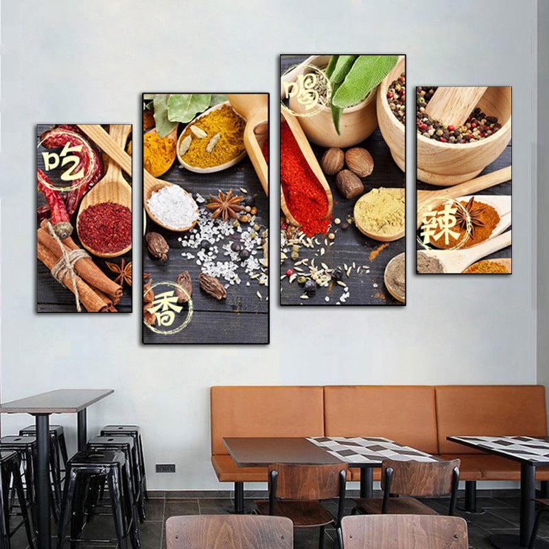 Hotel wall decoration painting Sichuan cuisine Hunan restaurant fast food restaurant box mural restaurant catering hot pot restaurant room painting