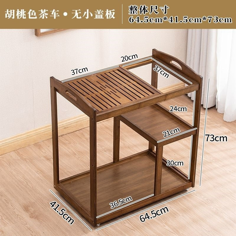 Mobile tea cart tea table home living room tea cabinet multifunctional integrated water dispenser tea tray set modern minimalist tea set