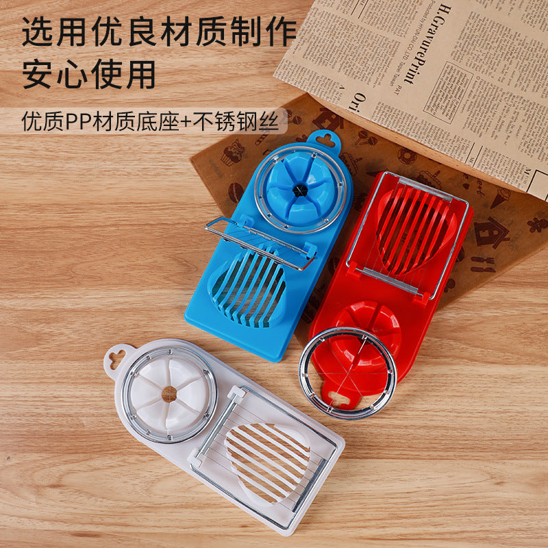 New arrival egg cutting handy gadgetfor homestainless steel 304 two-in-one new arrival preserved egg cutting egg cutting all two commercial use