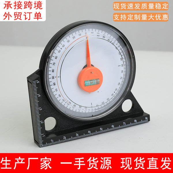 Multifunctional slope measuring instrument with bubble angle meter with pointer tilt level