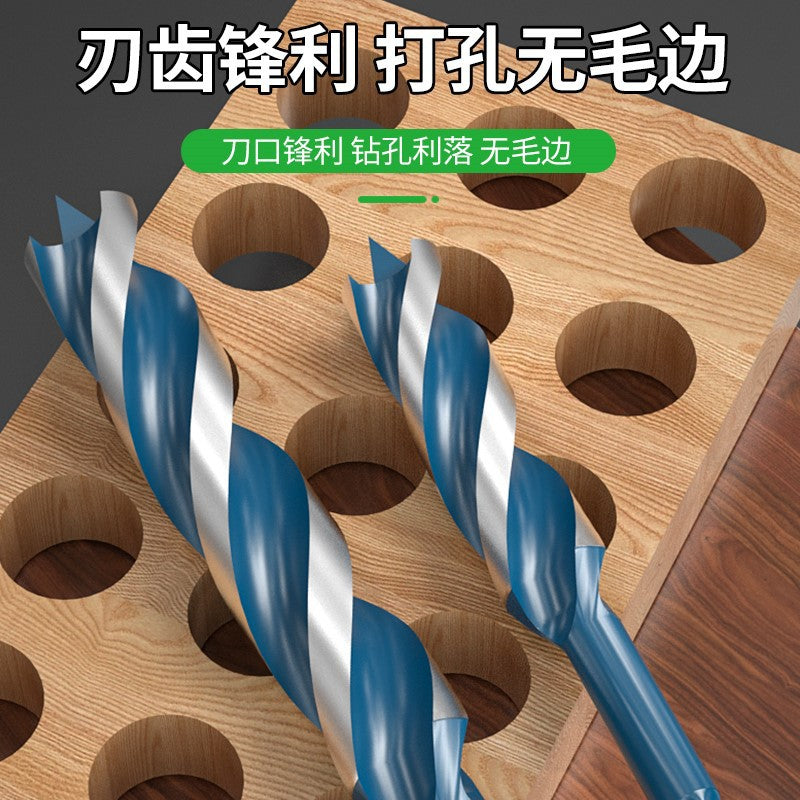Baolian woodworking fast branch drill four-pointed wood board hexagonal handle twist drill drilling electric drill rotary head hole opener