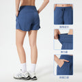 Summernew arrivalcasual sports shorts for women loose ice-feeling breathable waistband drawstring fitness yoga shorts dss069