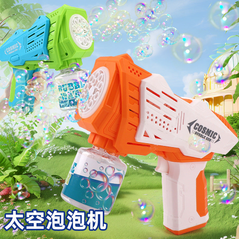 Kidspopular10 hole angel bubble gun electric bubble blowing toy wedding gatling bubble machine street stall wholesale