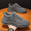 Men's safety shoes - spring work boots: waterproof, slip-resistant, wear-resistant, slip-on sneakers for construction, sports, casual wear, and work