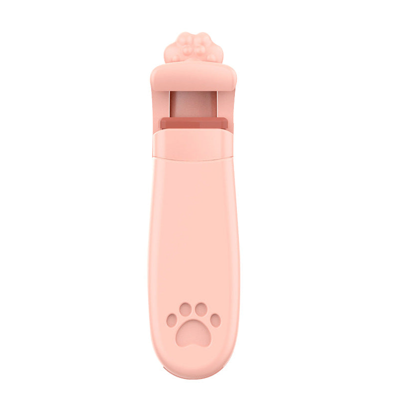 Snow belle cat claw eyelash curler - portable, long-lasting, wide-angle lash curler for women's partial makeup application