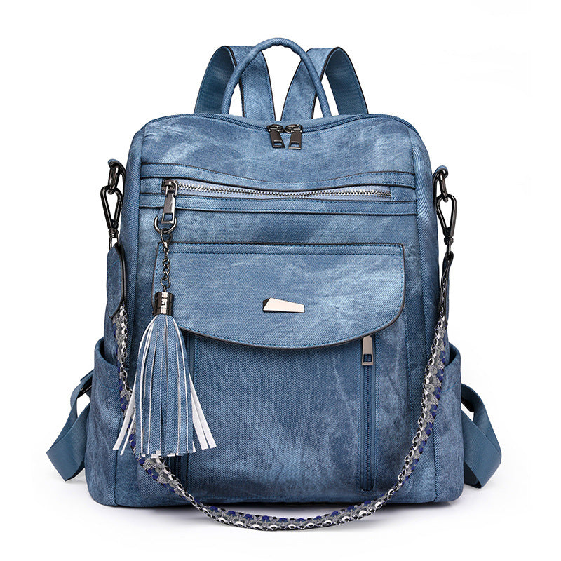 Spring 2024 Cross-border Trend PU Ladies Bag Ladies Backpack Multifunctional Backpack Wholesale