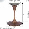 Brushed antique bronze stainless steel round bar, 500mm