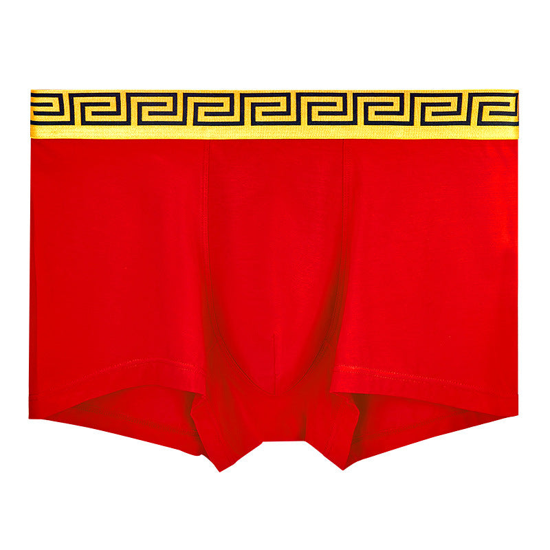 Emperor Paul Men's Panties Modal Cotton Graphene Antibacterial Breathable Birthday Red Boxers Panties