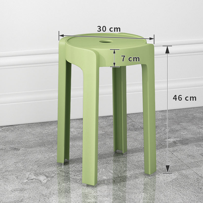 Thickened plastic stoolfor home stackable dining table bench long sitting comfortable chair windmill stool plastic round stool