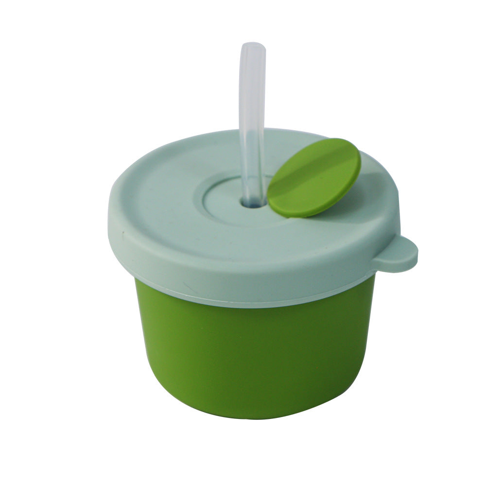 Food-grade silicone baby food storage container, fresh-keeping, freezer-safe, steamer-compatible, portable, airtight, silicone baby food bowl