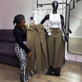 European and american cross-border women's fashion  summer new arrival: high-waisted, design-driven, striped, loose-fit wide-leg trousers - casual pants