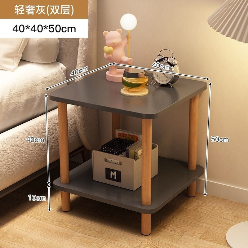 Bedside table bedside small table casual rental house small square table sofa side table bedroom simple for home storage rack
