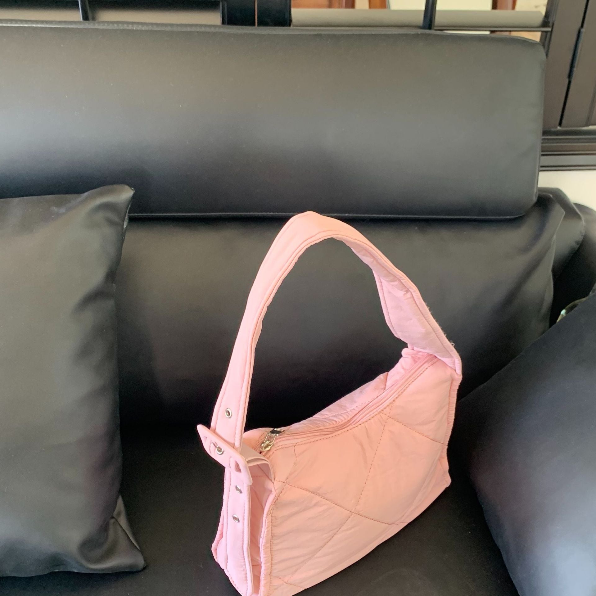 Bag Women's New Shoulder Bag Padded Cotton Rhombus Cloud Bag Underarm Bag Simple Versatile Portable Large Capacity Bag Women's Tide