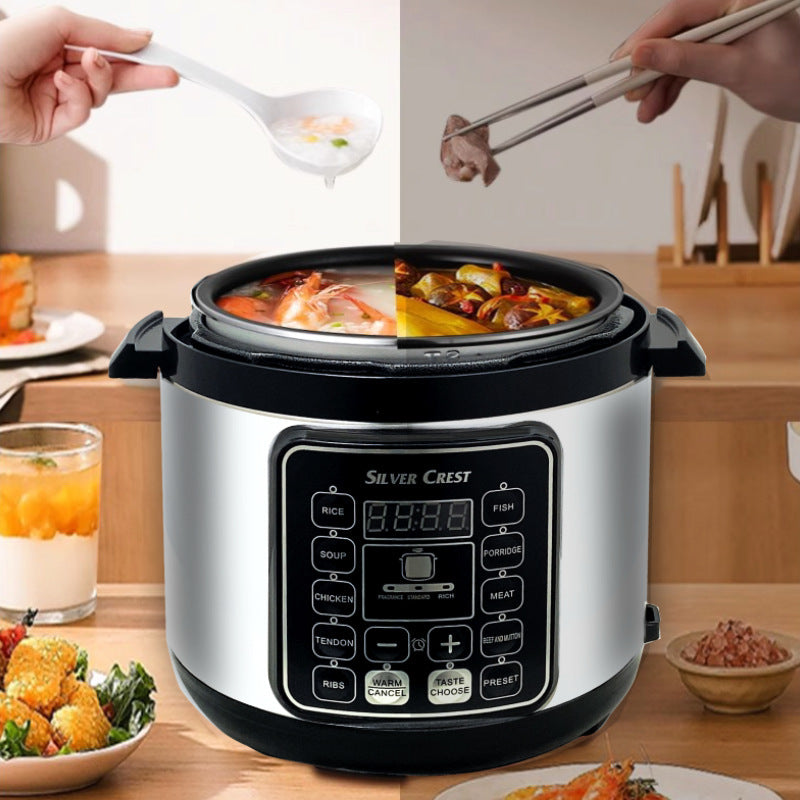 electric pressure cooker 6l large capacity for home multi-function electric rice cooker smart reservation pressure cooker