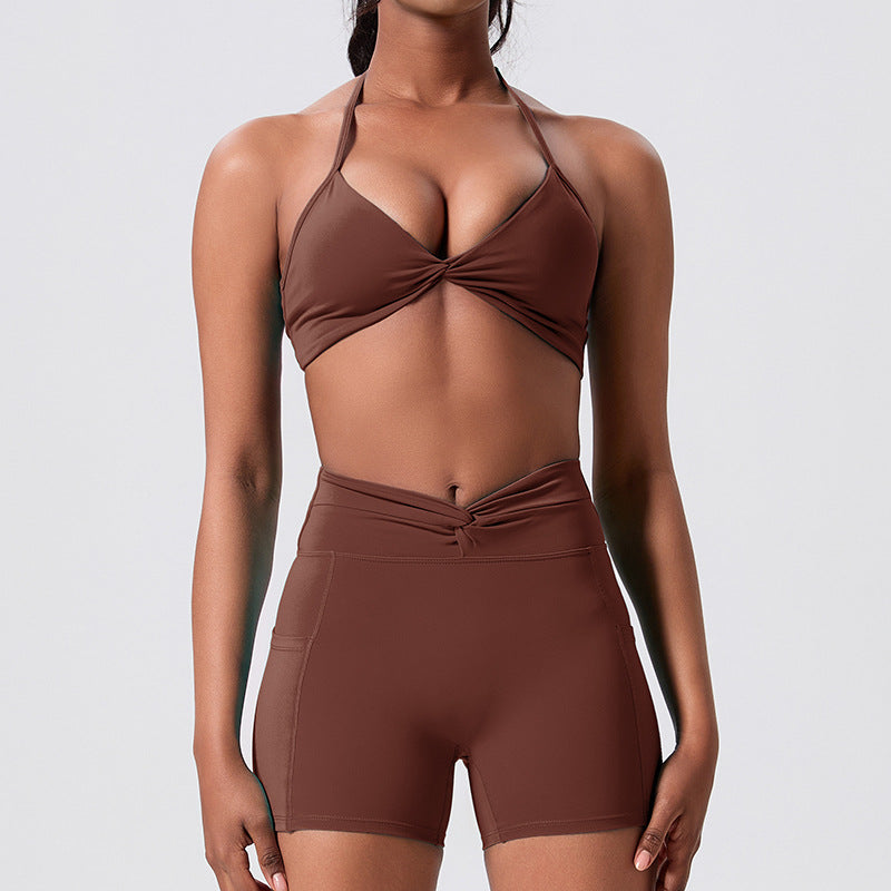 in stockhigh waistslimming look beautiful back yoga suit pilates outdoor running tight sports fitness suit for women