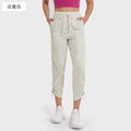 Spring/summer lightweight breathable ice-feel casual sports pants for women - two-way wear, slimming, running & fitness straight-leg pants dss070