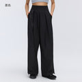 Loose fit straight leg athletic pants - women's spring/summer lightweight outdoor running fitness versatile commute casual trousers d26028