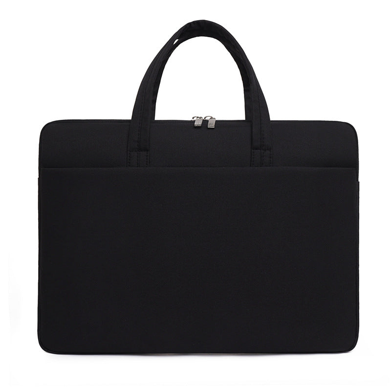 New logo laptop bag, men's and women's simple business briefcase, Apple liner bag, portable shoulder bag.