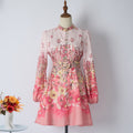 Autumn new arrival australian slotprintingelegance vacation waist elegant slimming look skirt exquisite single breasted with belt
