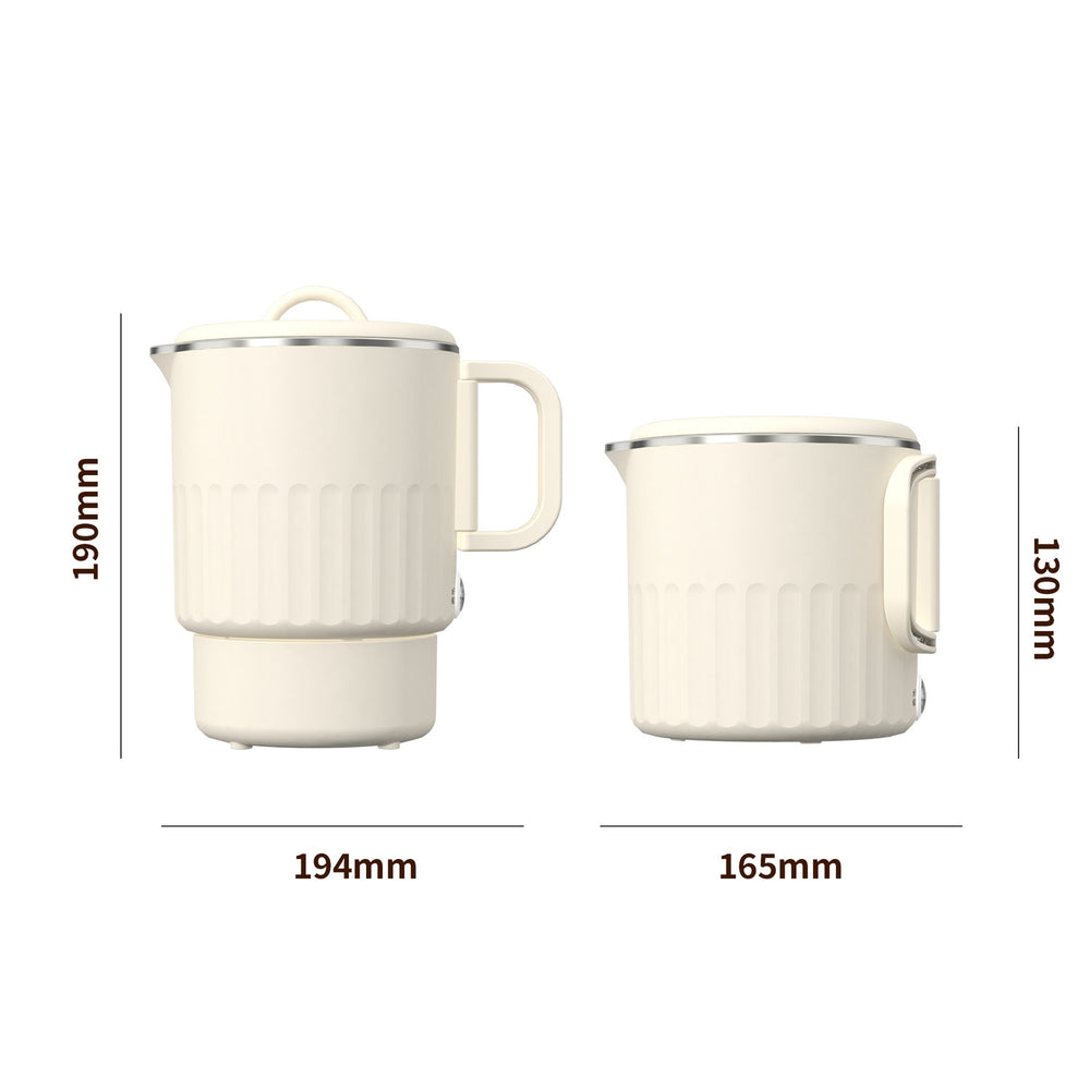 Multifunctional foldable water kettle, portable health kettle, stainless steel kettle, electric kettle for business trips and travel, cross-border e-commerce
