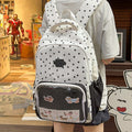 Versatile japanese-style star & polka dot kids' backpack - new korean design, large capacity, cute outdoor tote bag/backpack for boys & girls