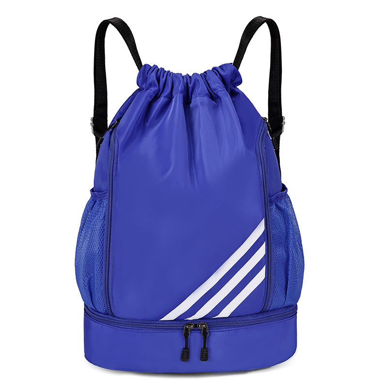 Simple waterproof drawstring bundle bag backpack lightweight basketball football folding travel outdoor fitness sports backpack