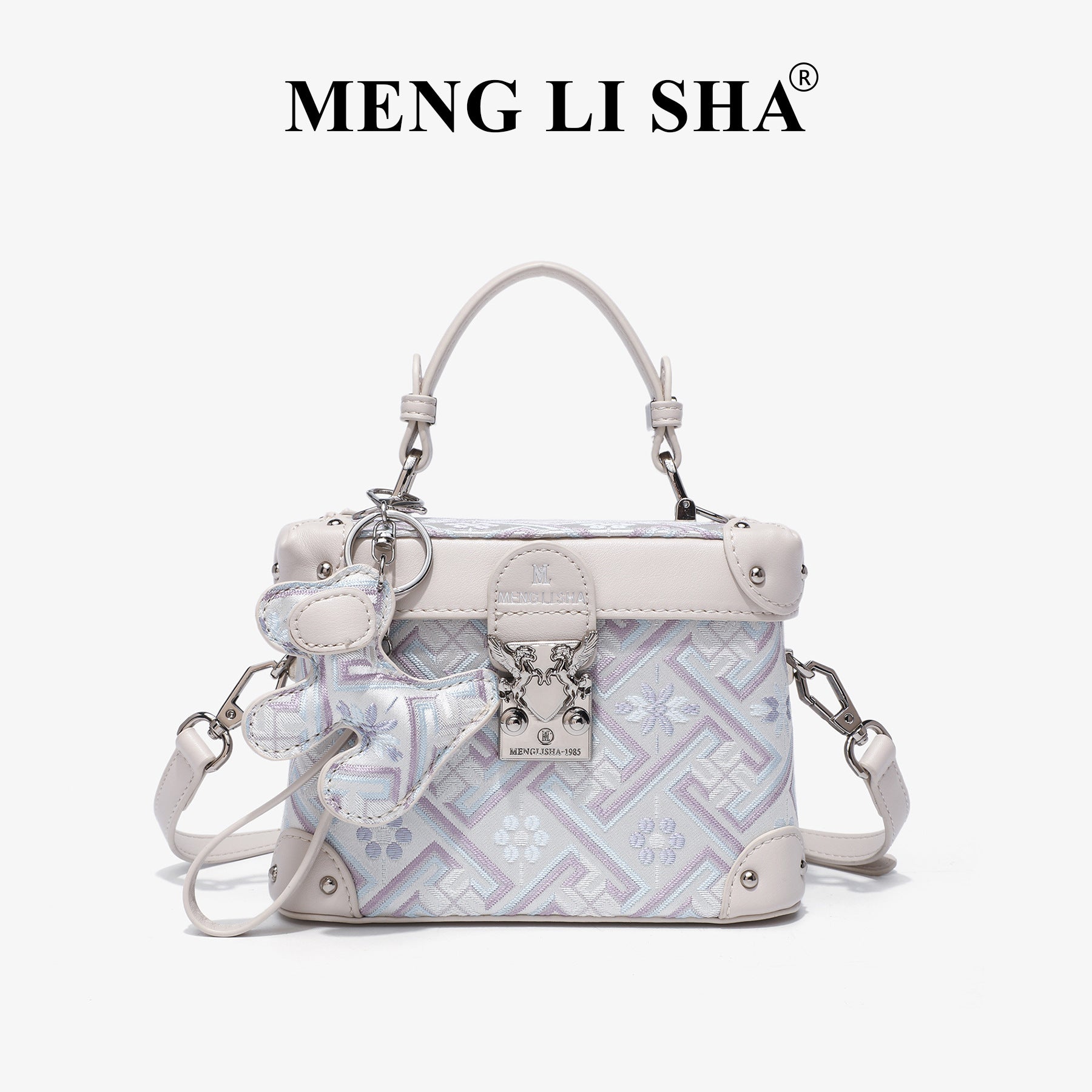 2025 spring and summer new personalized simple portable small fragrant style box bag light luxury high-end single shoulder crossbody small square bag