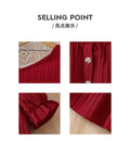 girls' summer dress set - burgundy one-shoulder tie-up cami top and skirt two-piece outfit for little girls