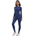 European and american new arrival seamless yoga set - breathable, quick-drying long sleeve activewear for sports, skiing, outdoor running, and fitness