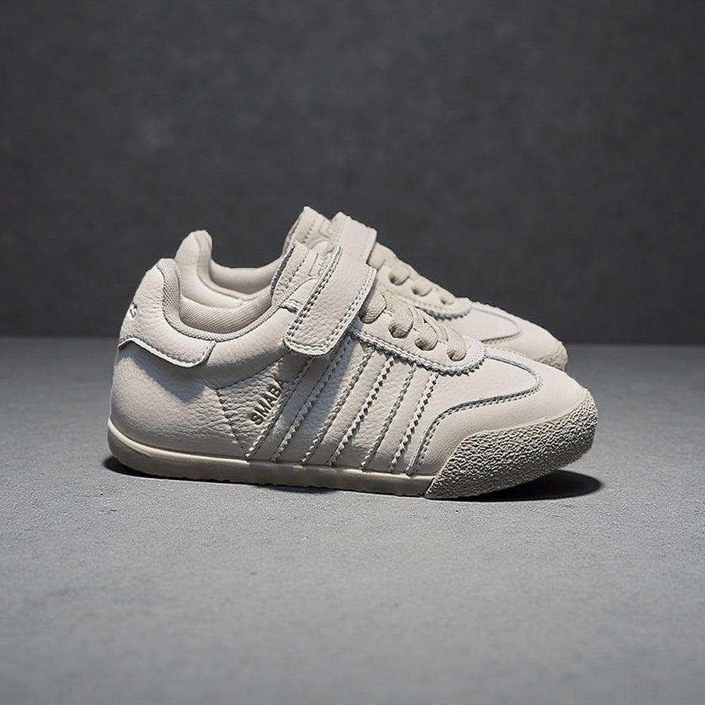 Soft leather version kids german training shoes  spring autumnew arrivalgirlscasual sneakers soft bottom breathable boys sneakers