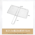 Household outdoor grilled fish clip grilled fish net barbecue net barbecue fish clip net clip stainless steel utensils rectangular splint