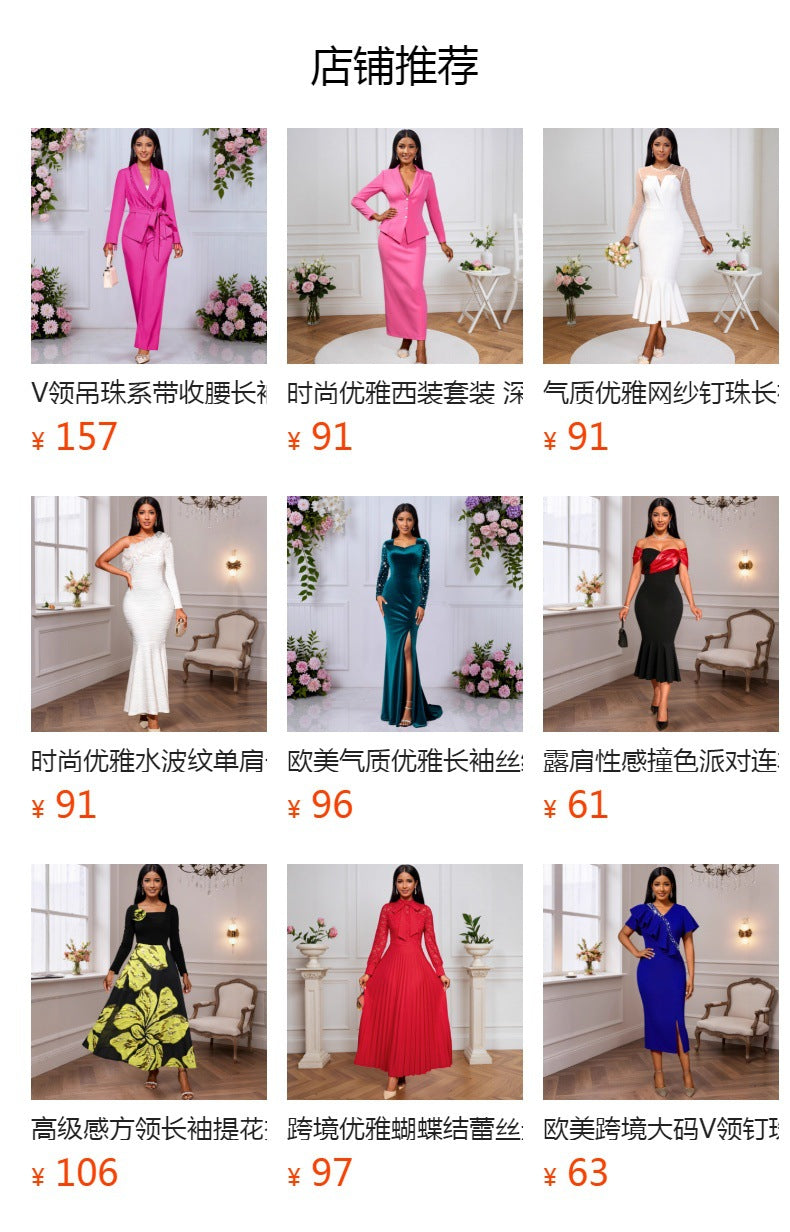 Fashionelegance stand collar cut outrufflestops high waisteasiest for match hip skirt suit two-piece set