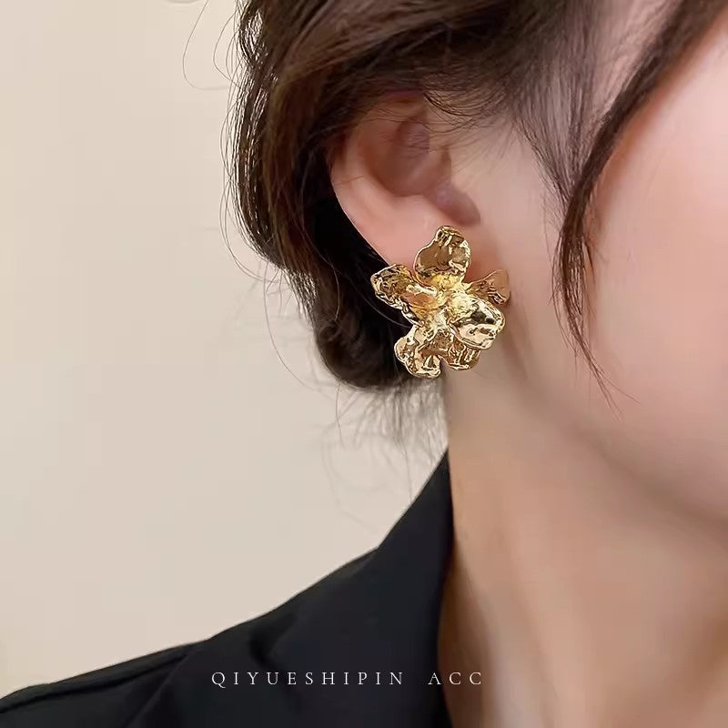 925 silver needle spring and summer flower earrings for women classy super fairy elegantbest selling earrings 2026 small fresh earrings
