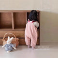 Autumn cherry two-piece overalls set - girls' outfit, new cartoon style, korean fashion, cute baby